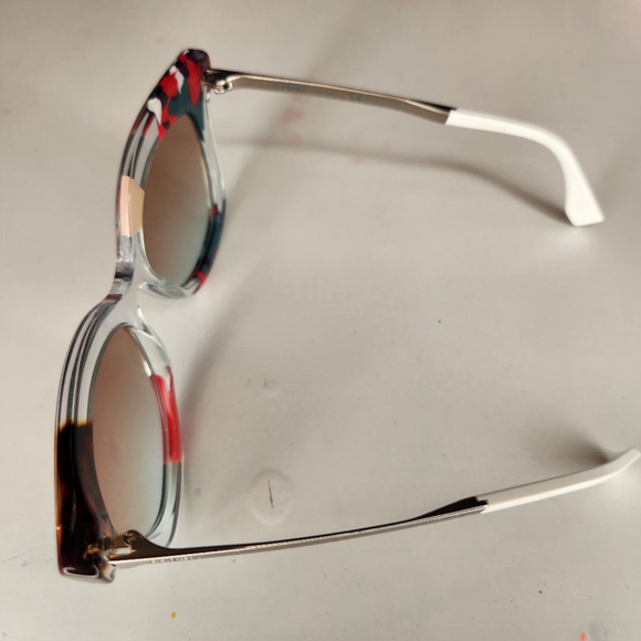 Fendi Designer Sunglasses FF0179-TKVE6 in Azure Crystal 53mm Authentic Oversized - Picture 5 of 15